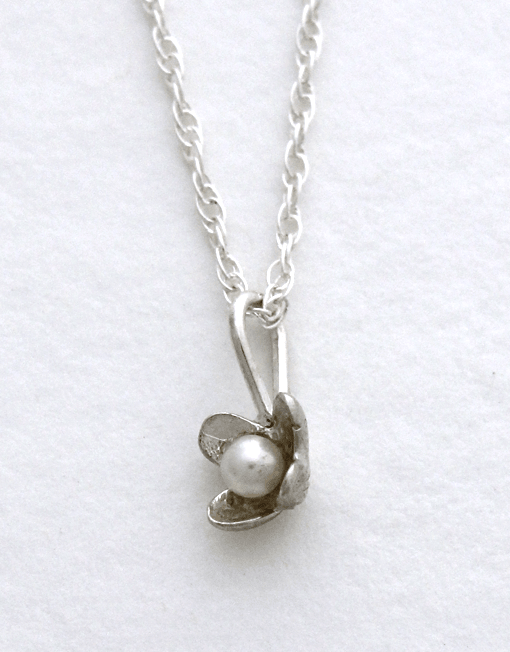 Sterling Silver Kanji Japanese Strength Power Symbol Pendant Necklace